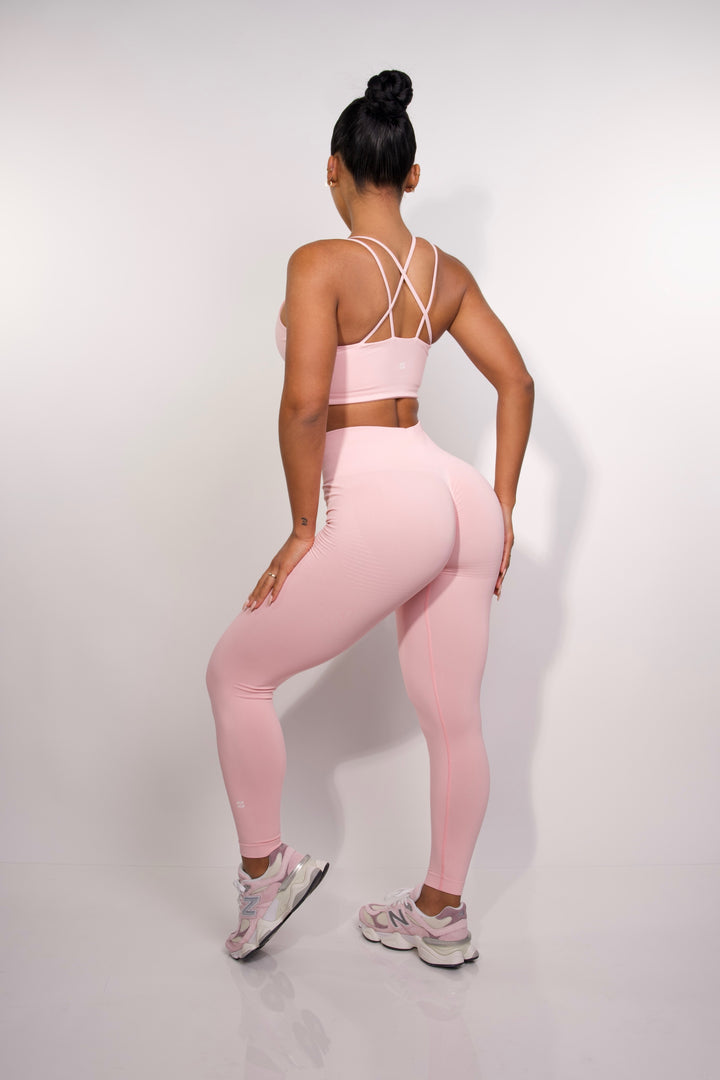 Blush Seamless Scrunch Leggings
